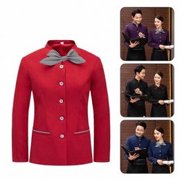 chef Jackets Food Service Restaurant Hotel Kitchen Workwear Unisex Bakery Cooking Tops Catering Chef Clothes Waiter Uniform H0Fu#