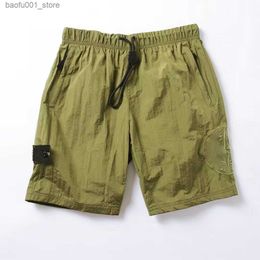 Men's Shorts Designer men s shorts Stone and shorts work shorts biker short Leisure vacation Beach pants breathable compass Q240329