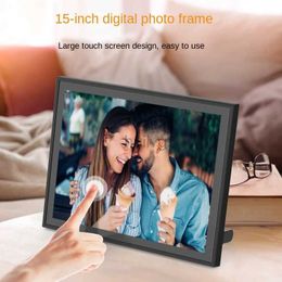 Digital Photo Frames New 15 Inch Uhale Cloud Photo Frame WiFi Digital Photo Frame Ips 4 3 Touch Screen Digital Photo Frame Instant Photo Sharing 24329