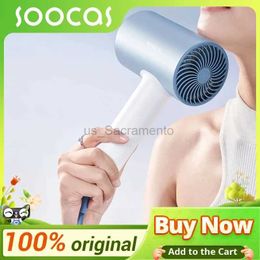 Hair Dryers SOOCAS H5 Hair Dryer O Portable Intelligent Thermostatic 1800W High Power Negative Ion Hair Dryer 240329