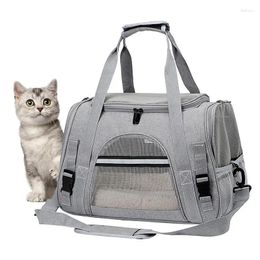 Cat Carriers Pet Travel Carrier Lightweight Tote Bag Portable Dog With Zipper Mesh Window Small For Hiking