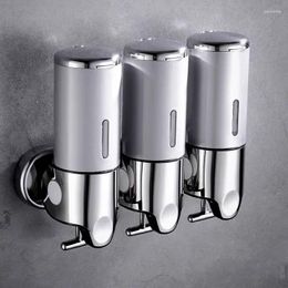 Liquid Soap Dispenser Manual Dispensers Double/triple 500ml Wall Mounted Shampoo Container And Gel Bathroom Accessories