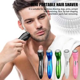 Electric Shavers 2023 New Mini Electric Shaver Automatic Mens Razor Trimmer Portable Beard Knife Safety Heads Shaving Machine Hair For Man 240329