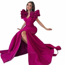 aileen Lg Soft Dres for Women Party Wedding Evening Rose Red Robe A-line Satin Cocktail of Dres for Day and Night Party P9o5#