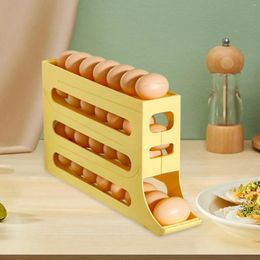 Kitchen Storage Rolling Egg Dispenser Fridge Container 30 Eggs Stacked Tray For Pantry Cabinet Housewarming Gift