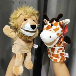 Stuffed Plush Animals the lion king puppet Plush Animals Toys Hand Finger Story Puppet Kawaii Dolls Educational Baby Toys Lion Elephant Bunny Monkey240327