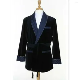 Men's Suits High-end Blazers For Men Velvet Elegant Shawl Lapel Double Breasted Coat Wedding Party Casual Tuxedo Male Blazer Slim 1 Piece