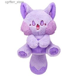 Stuffed Plush Animals 35cm Cute Long Tail Fox Plush Toy Pillow Baby Pacify Soft Stuffed Doll Fashion Kawaii Gift for Children Birthday Gift Home Decor240327