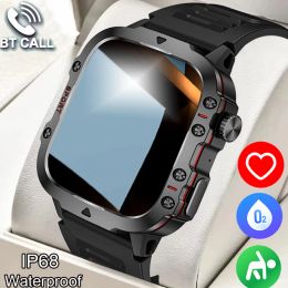 2024 QX11 Outdoor Military Smart Watch Men 420mAh Battery Heart Rate Sports Fitness Watch Bluetooth Call 3ATM Waterproof Smart Watch