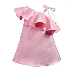 Girl Dresses Infant Pink Suspenders Dress Princess Christening Gowns 1 Year Birthday Party And Wedding Girls Clothing