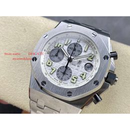 Time Automatic 42Mm APF The Steel SUPERCLONE Movement Watch Series Chronograph Designers Factory White Alloy Men's Mechanical Ceramics 26470 262 montredeluxe
