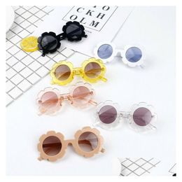 Hair Accessories Vintage Kids Sunglasses Child Sun Glasses Round Flower Gafas Baby Children Uv400 Sport Girls Boys Cute Gifts Fashion Dhziu