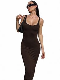 habbris Autumn Sexy Bodyc Off Shoulder Brown Lg Dr Party Club Clothes For Women 2023 Sleevel Black Maxi Slip Dr N3vn#