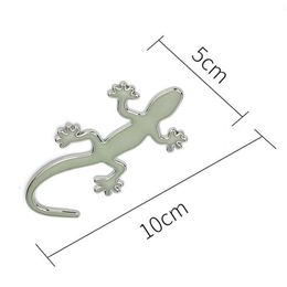 Upgrade Car Luminous 3D Metal Sticker Emblems Gecko Stickers Luminous Gecko Automobile Tailstock Decorate Body Scratch Sticker