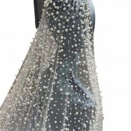 1tier Wedding Veil With Pearls Lg Luxurious Bridal Veil Scattered Pearls Dense Pearls Mantilla Veil with Comb Cathedral Custom x4c0#