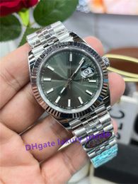 CLEAN Factory Super Edition Men's Watches 126334 41mm Automatic Mechanical 3235 Movement Sapphire Night Glow Deep Waterproof Green dial Luxury Wristwatches-8