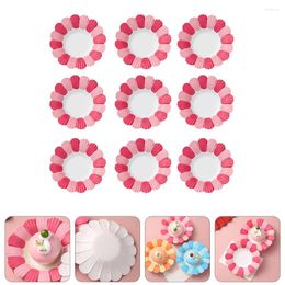 Disposable Dinnerware 50 Pcs Cake Tray Paper Tableware Creative Dishes Unique Birthday