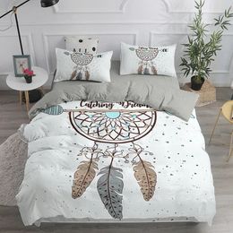 Dream Catcher Bedding Set Elegant Bohemian Duvet Cover Queen 240x220 Ethnic Quilt Single Double King Comforter Bed 240329