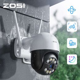 ZOSI Wifi PTZ Camera 2MP 3MP Starlight Night Vison Surveillance Outdoor IP Camera 2-way Audio AI Human Detect Wireless Camera