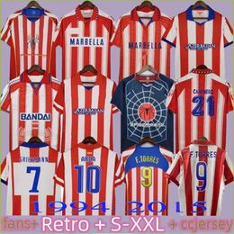 Retro MADRIDS Soccer Jerseys 10 11 13 14 15 94 95 96 97 Atletico vintage F. TORRES Football shirts SIMEONE ESNAIDER DAVID VILLA KOKE GODIN DIEGO COSTA FORLAN KUN