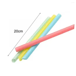 Disposable Cups Straws Useful Drink Tableware Big Tube Drinking Safe Lightweight For Party