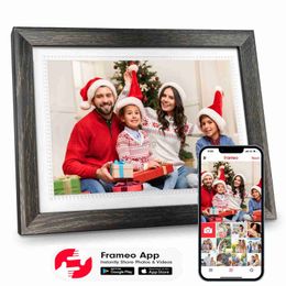 Dijital Fotoğraf Çerçeveleri WiFi Frame Dijital Fotoğraf Çerçevesi 32GB Bellek 10.1 inç 1280x800 IPS LCD Dokunmatik Ekran Oynanabilir Video Akıllı Dijital Resim Çerçevesi 24329