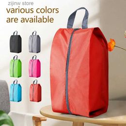 Other Home Storage Organisation Dustproof Shoes Storage Bags Travel Portable Shoes Bag with Sturdy Zipper Pouch Case Waterproof Pocket Shoes Organiser Y240329