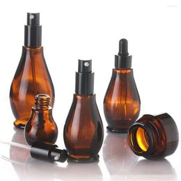 Storage Bottles Pump Bottle Atomizer Travel Liquid Pipette Perfume Essential Oil Dropper Empty Spray