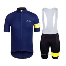 rapha cycle Cycling Jersey Sets RAPHA Men Bike Clothing Ropa Ciclismo Short Sleeve Shirt Mtb Bicycle Gel Pad Bib Shorts Set 143