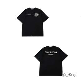 2024 Summer Mens T Shirt Cole Buxton Summer Loose Shirt Men Women High Street Classic Slogan Print Top Tee Shirt 3690