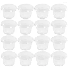 Disposable Cups Straws 200 Pcs Sauce Cup Dessert Dressing Container With Cover Condiment Containers Lids Plastic