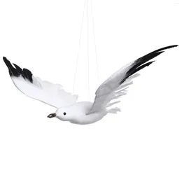 Decorative Figurines Home Decor Seagull Design Hanging Ornament Ceiling Artificial Seagull-shaped Pendant Emulational Model Baby