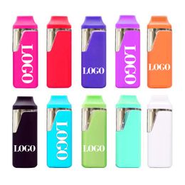 1ml 2ml Vape Pen Customised Packaging Boxes Pod Carts Disposable E-cigarettes Thick Oil Empty Pens Rechargeable 280mah Battery Vaporizer Custom Logo Mylar Bags