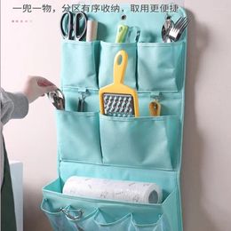 Storage Bags High-quality Large Wall Hanging Bag Fabric Pouch Multilayer Closet Door Organizer Home Cosmetics Toys