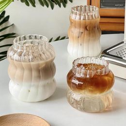 Mugs Transparent Glass Cup Retro Heat-resistant Milk Coffee Tea Glassware Cocktail Water Cups For Home Party Office