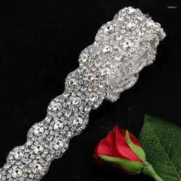 Belts JLZXSY 1 Yard Handmade Crystal Rhinestone Applique Trimming Bridal DIY Headband Bouquet Handle Wedding Accessories