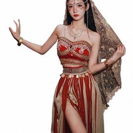 dance Costume Female Performance Exotic Western Regi Travel Photography 52fF#