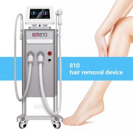 2024 Painless Hair Removal 808 Diode Laser Nd: Yag Tattoo Removal Anti-pigment Picolaser Machine 2 Handles Skin Beauty Painless Hair/Tattoo Remover