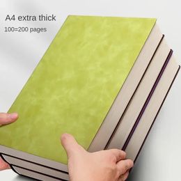 Soft Stationery Pages Leather Line Thickened Horizontal 200 Diary School Supplies Large Thick Notebook 240329