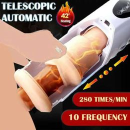 Other Massage Items Automatic Male Masturbator Cup Real Vagina Teleic Rotation Sucking Vibrator Q240329