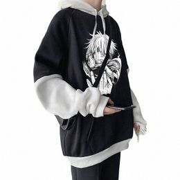 anime Jujutsu Kaisen Harajuku Gojo Satoru Manga Hoodies Cool Carto Men Hip Hop Lg Sleeve Plus Size Women Winter Sweatshirts c4C4#