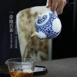 Teaware Sets Hand-Painted Blue And White Porcelain Teapot Ceramic Chinese Handmade Exquisite Single Tea Cup Household