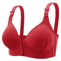 Bras Front Closure For Women Plus Size Fashion Push Up Comfort Wireless Bra Female Everyday