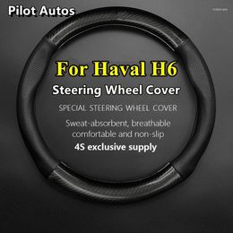 Steering Wheel Covers For Haval H6 Car Cover Genuine Leather Carbon Fibre Women Man Summer Winter