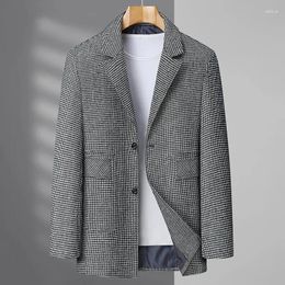 Men's Suits Autumn Casual Plaid Suit Jacket 8XL 7XL Large Size Long Men Coat 6XL Blazer For Designer