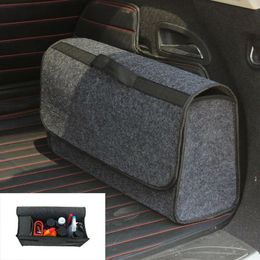 Car Organiser Bag Car Trunk Organiser Car Seat Organiser Woollen Felt Stowing Tidying Large Container Waterproof Storage Bag