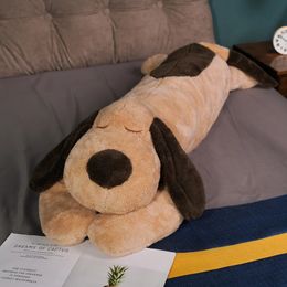 100130150 CM Giant Cute Plush Toy Big Sleeping Dog Stuffed Puppy Dog Soft Animal Toy Soft Pillow Baby Girls Birthday Gift 240308
