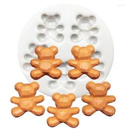 Baking Moulds Diamond Bear Silicone Cake Mould Sugarcraft Cupcake Fondant Decorating Tools