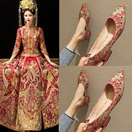 Casual Shoes Novel2024 Wedding Versatile Flat Bottomed Large Red Bride For Pregnant Women