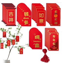 Decorative Figurines Chinese Year Tree Decoration Ornament Spring Festival Ornaments Lucky Character Pendants For Car Home